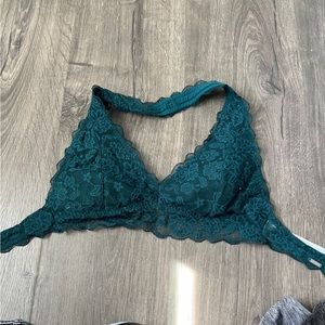 emerald green bralette